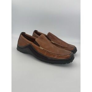 Cole Haan Tucker Venetian Men's Brown Leather Slip-On Loafers VIBRAM Sole 10M